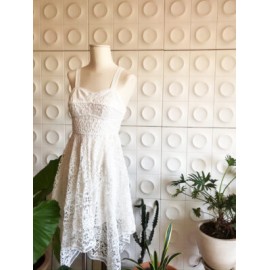 Vestido blanco encaje-BoutiqueMar-Accesorios,Faldas,Oferta,Outwea