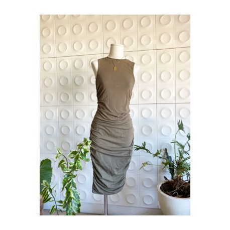 Vestido olivo drapeado-BoutiqueMar-Accesorios,Faldas,Oferta,Outwea